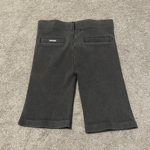 Maniere De Voir Women 10 UK 6 US Cycling Shorts Ribbed Washed Grey New - Picture 2 of 6